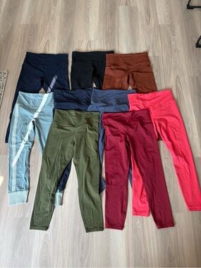 Athleta Stretch Active Leggings - Assorted Colors 9 pairs